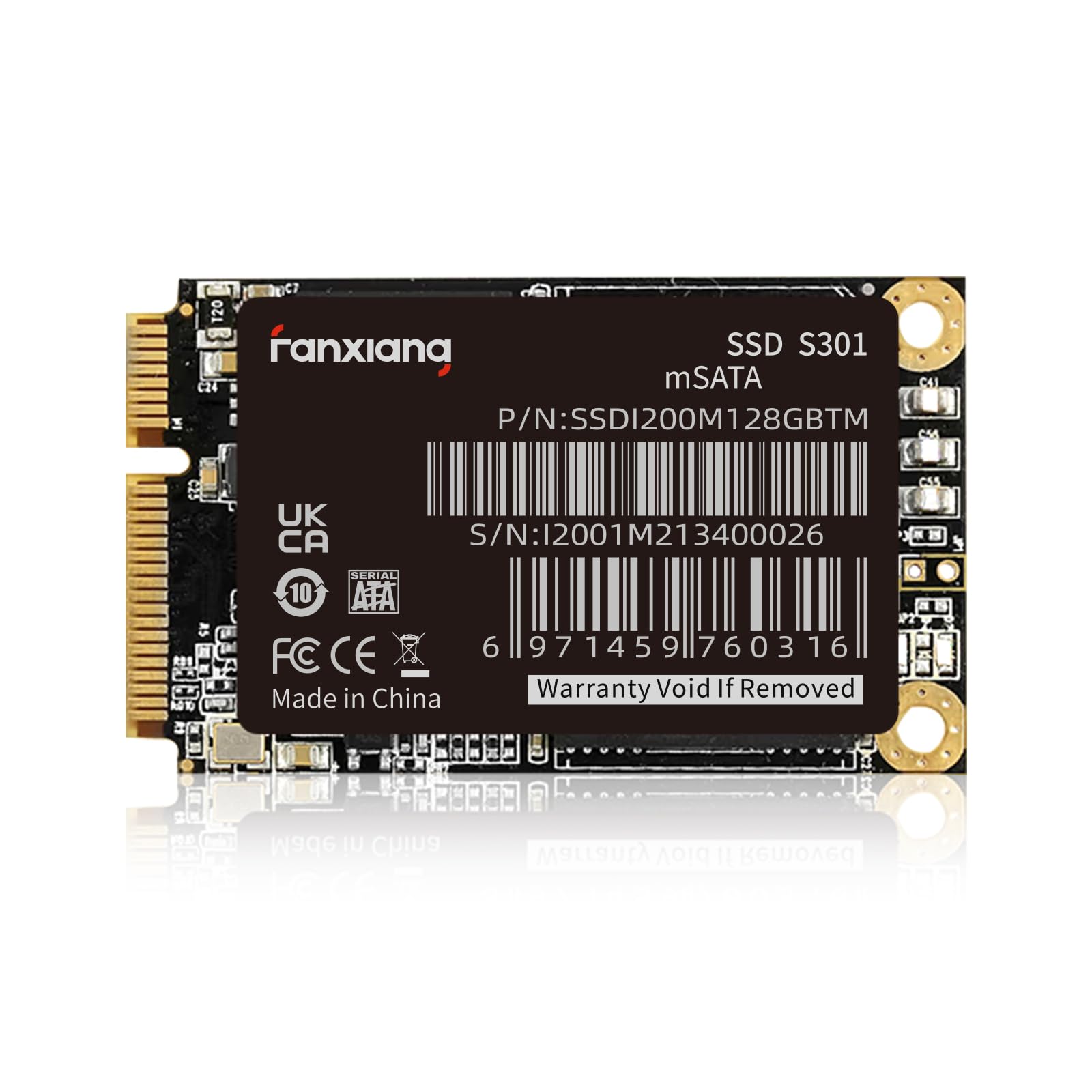 Amazon.com: fanxiang S301 128GB mSATA SSD Mini SATA III 6Gb/s